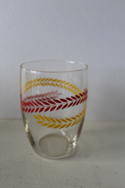 Vintage limonade kan met 6 glazen, jaren '70