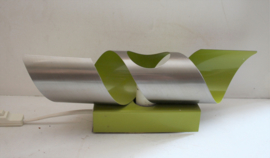 Raak wokkel wandlamp in groen met aluminium