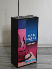 Van Nelle koffie transistor radio (verkleurd)
