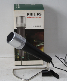 Vintage Philips N8302 Microfoon nog nieuw in doos