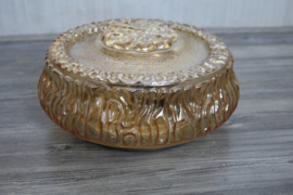 Vintage plafonniere - Amber met parelmoer