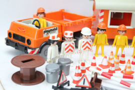 Playmobil - grote partij wegwerkzaamheden / Constructie - jaren '70