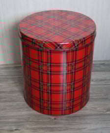 Groot voorraadblik, tartan/Schotse ruit