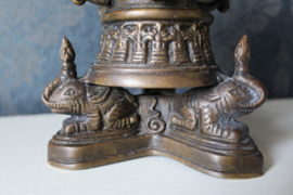 Bronzen wierookvat, zeer gedecoreerd - Thailand
