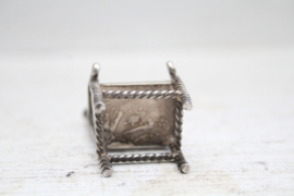 Zilver - Miniatuurstoel, Schoonhovense zilverfabriek, Hooijkaas