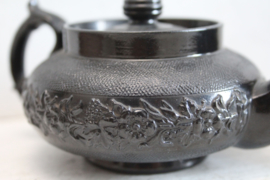 Wedgwood Rouwservies Basalt ware 19e eeuw - trekpotje en suikerpot