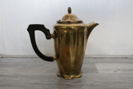 Thee of koffieservies uitgevoerd in messing