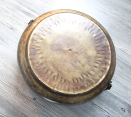 Chapati brood doos/box, India - Messing