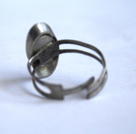 Zilver - ring met Onyx