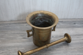 Bronzen vijzel met stamper ca 1820