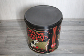 Vintage groot koffieblik, Douwe Egberts