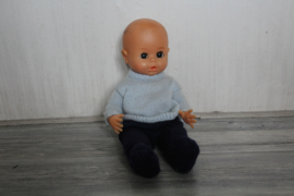 Vintage babypop Jongen, met slaapogen