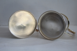 Set verzilverde pullen
