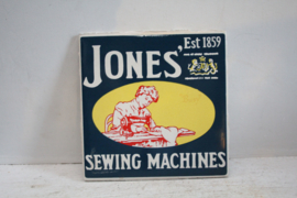 Vintage reclame tegel - Jones Sewing Machines