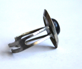 Zilver - ring met Onyx