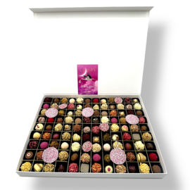 Handgemaakte Chocolade bonbons voor geboorte baby - mega Groot