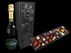 Luxe giftset: Charles Brut & Pralines