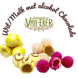 Bonbons Melk en Witte Chocolade met Alcohol