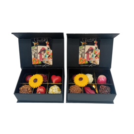 2X Klein Handgemaakte Bonbons Chocolade met Poëzie album speciaal voor moeders | mini