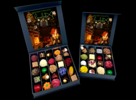 Klein-'Happy Winter Holidays' chocolade: assortiment van truffels & bonbons