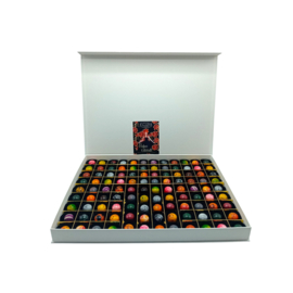 PRALINES(108)-mega groot-zwart-Luxe magneetbox-