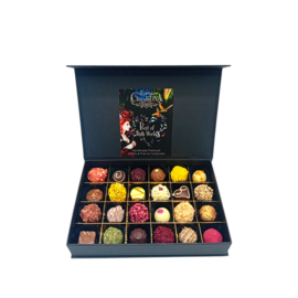 Mittel - Luxus-Sortiment mit einer Mischung aus handwerklichen Schokoladentrüffeln und Pralinen (ca. 25 Stück)