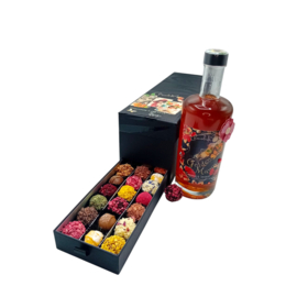 Truffels en likeur-pakket in luxe lade-box speciaal voor moeders.