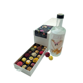 Huwelijkscadeau box met bruidstranen en speciale Truffels en Bonbons