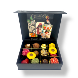 Handgemaakte Bonbons Chocolade met Poëzie album speciaal voor moeders | klein