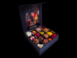 Klein-'Happy Winter Holidays' chocolade: assortiment van truffels & bonbons