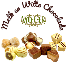 Eerlijke Verleiding in Melk en Witte Chocolade