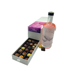 Luxe Kraamcadeau voor een Meisje – Chocolade Pralines Lade-Box met Likeur