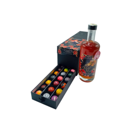 Ladebox Pralines + fles Golden Mama