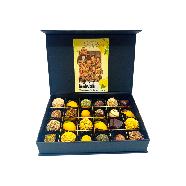 Chocolade Cadeau Mannen: Luxe Box vol Liefde & Smaak | Limoncello