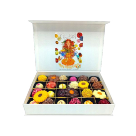 De Luxe handgemaakte bonbons-FLOWER POWER MIX | Vanaf: