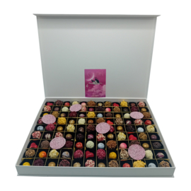 Handgemaakte Chocolade bonbons voor geboorte baby - mega Groot