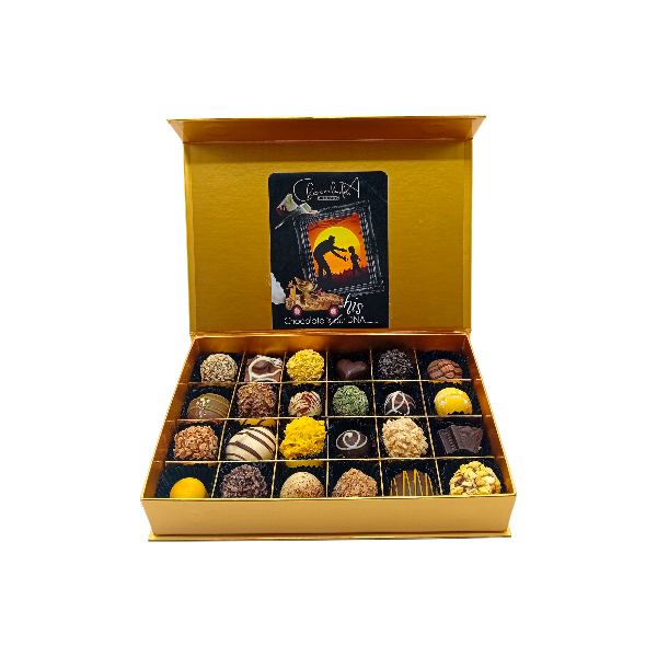 Luxe handgemaakte chocolade voor mannen(24)-bonbons medium