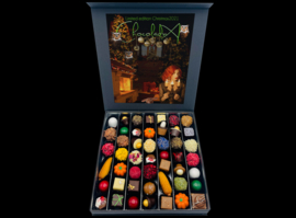 Groot-'Happy Winter Holidays' chocolade: assortiment van truffels & bonbons