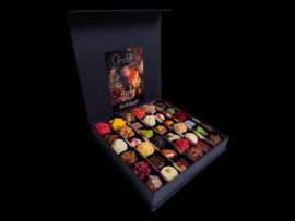 Groot-'Happy Winter Holidays' chocolade: assortiment van truffels & bonbons