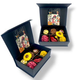 2X Klein Handgemaakte Bonbons Chocolade met Poëzie album speciaal voor moeders | mini
