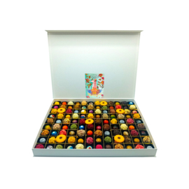 FLOWER POWER MIX(108)-mega groot-Luxe magneetbox