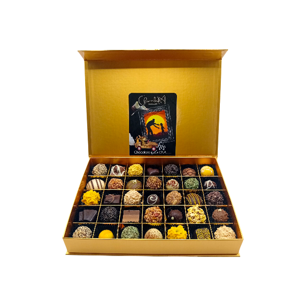 Luxe handgemaakte chocolade voor mannen(35)-bonbons groot