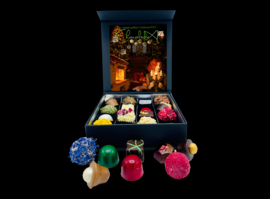 Niet normaal zo groot-'Happy Winter Holidays' chocolade: assortiment van truffels & bonbons