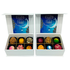 Luxe doos Handgemaakte ambachtelijke bonbons Halal Chocolade - 2x6 Mini