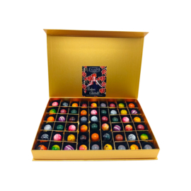 PRALINES(54)—extra groot-zwart-Luxe magneetbox-