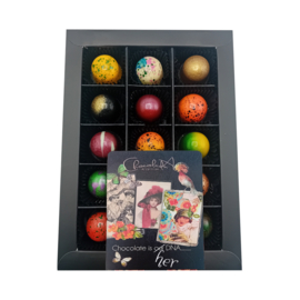 PRALINES moederdag-(15 stuks) brievenbusdoosje