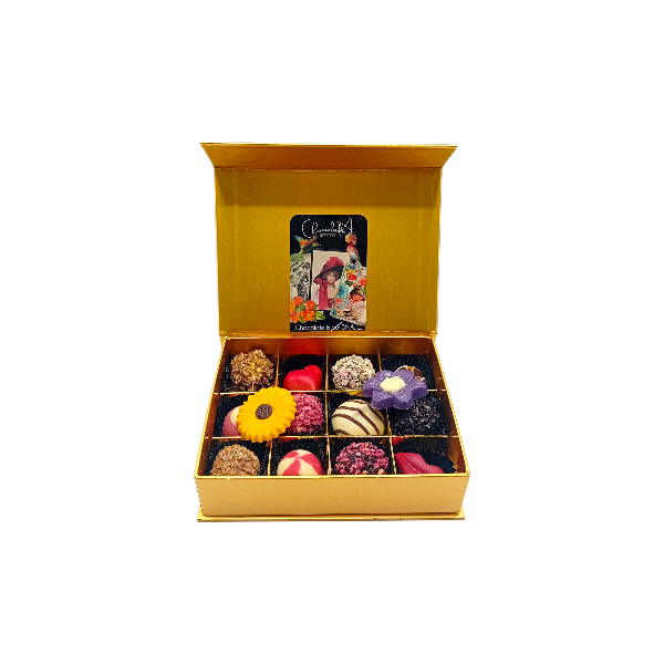 Handgemaakte Bonbons Chocolade met Poëzie album speciaal voor moeders | klein