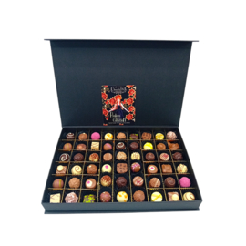 PRALINES(54)—extra groot-zwart-Luxe magneetbox-