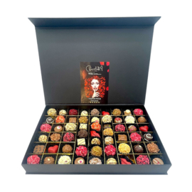 Liefdevolle luxe Chocoladeboxen – 6 maten Handgemaakte Bonbons-LOVE  MIX| Vanaf:
