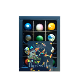 Nieuwe woning-pralines (15 stuks) brievenbusdoosje